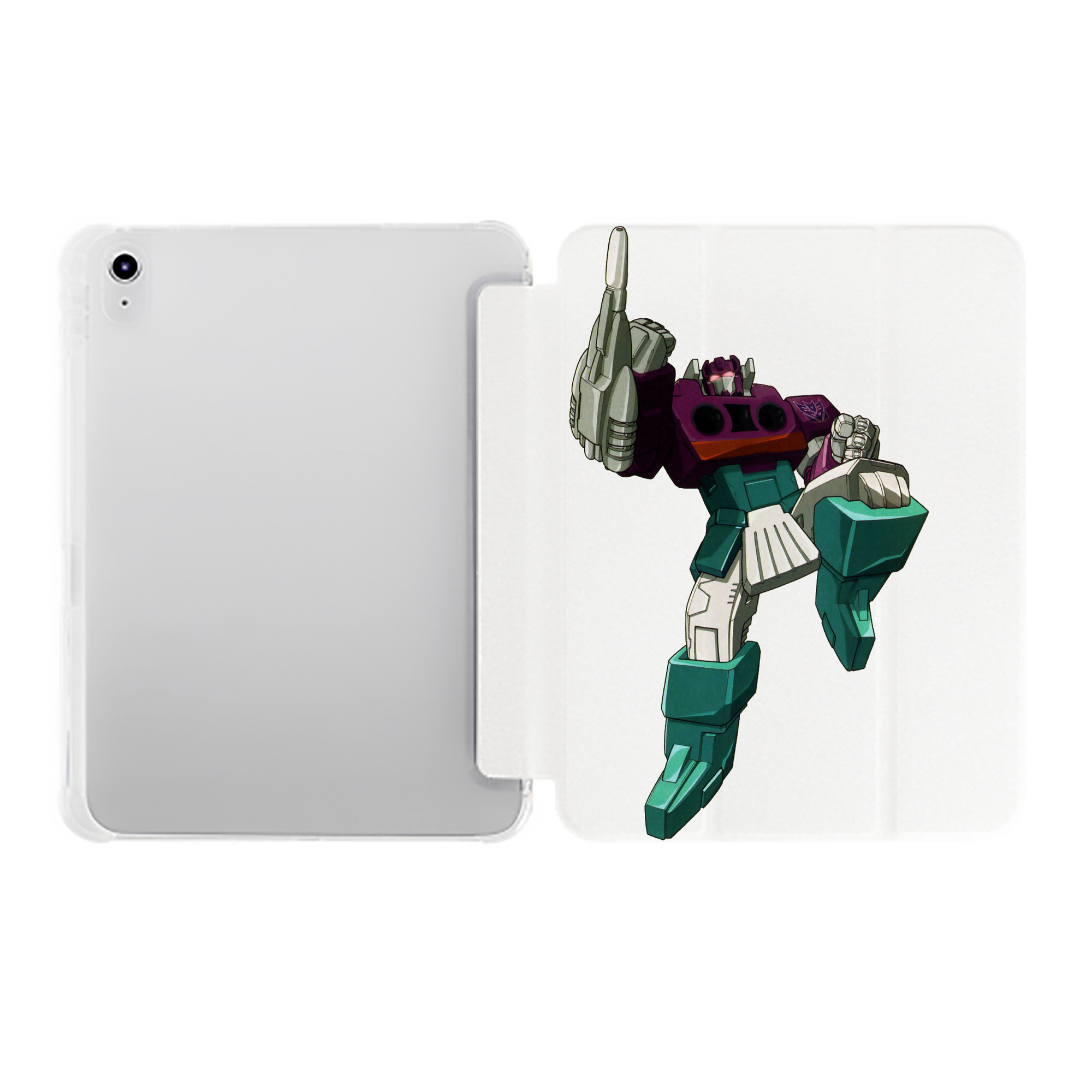 （画像用）  IPad ケース ペン収納付き 三つ折りスタンド PUレザー×シリコン 対応機種9.5/10.5/10.9インチ
